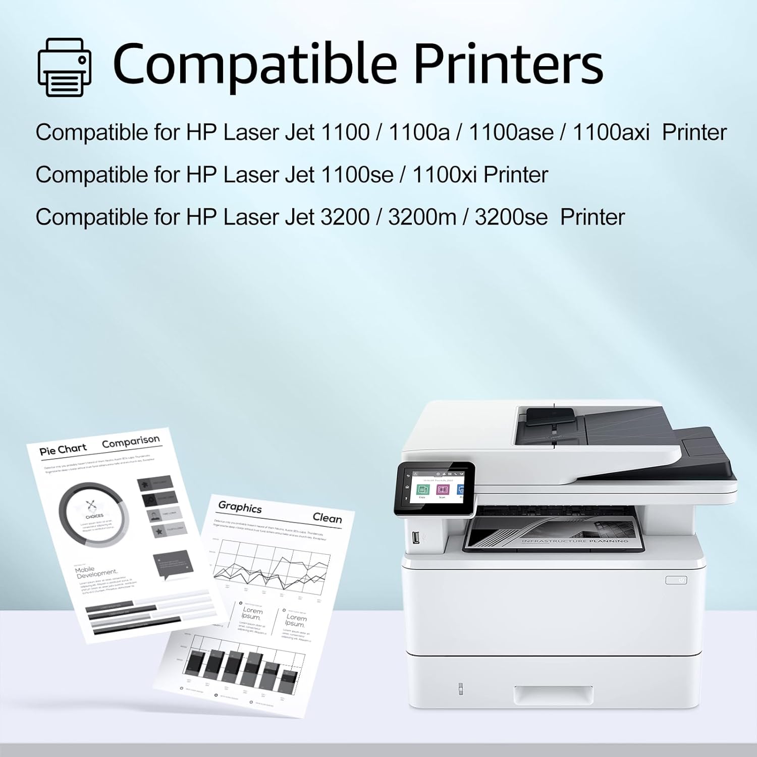 greencycle Compatible Toner Cartridge Replacement for HP 92A C4092A EP-22 LBP-800 810 1110 1120 LaserJet 1100 1100A 1100ASE 1100AXI LaserJet-1100SE-1100XI-3200-3200M-3200SE (Black, 1-Pack)