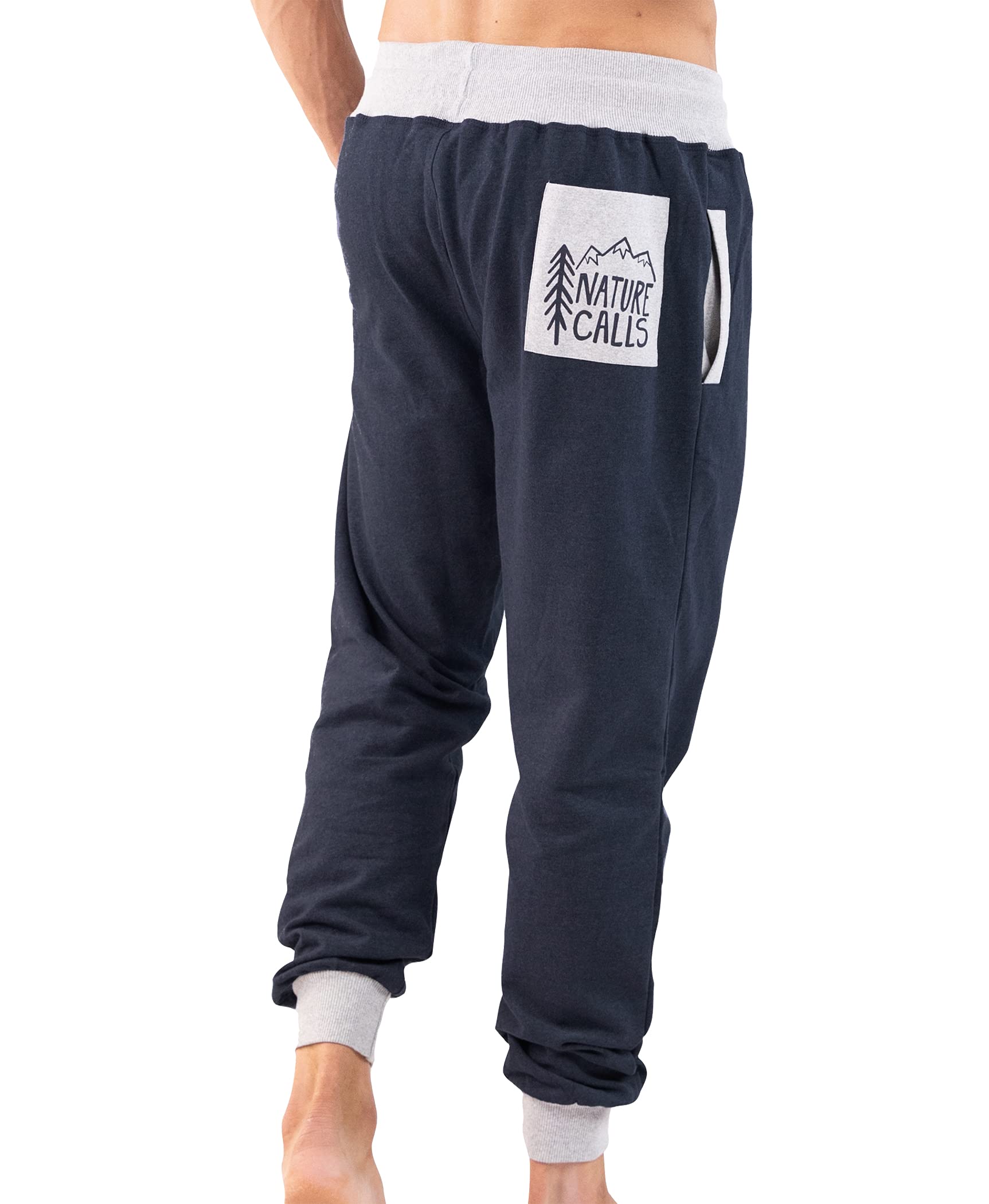 Lazy OneMen's Jogger Sweatpants, Cozy, Warm, Pockets