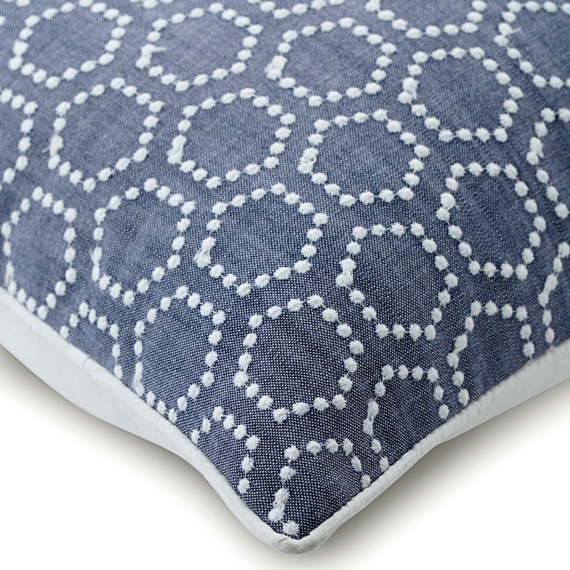 The HomeCentric Azzurro 40x40 cm Lino Di Cotone Fodere per