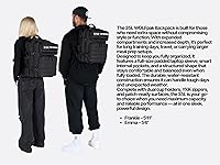 Vista 2 de WOLFpak 35L Athletic Gym Backpack (Alpha Black) Durable 1000D Waterproof Oxford Material with MOLLE Webbing, Laptop Pocket & Dual Cup Holders