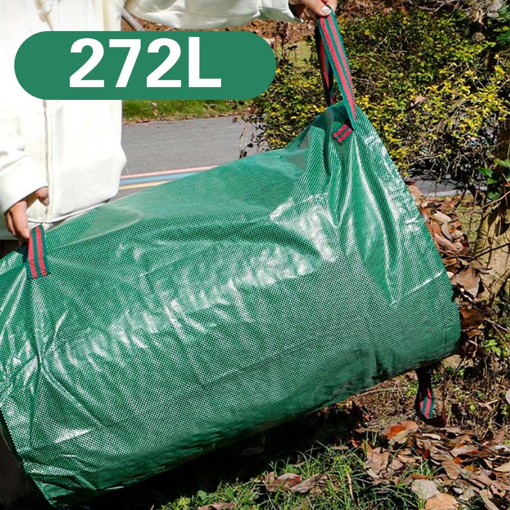 Sacco per rifiuti da giardino 120-300L Sacchi di grande capacà Sacco per foglie impermeabile riutilizzabile Contenore per rifiuti in erbacce per cortile Sacco per foglie  1420