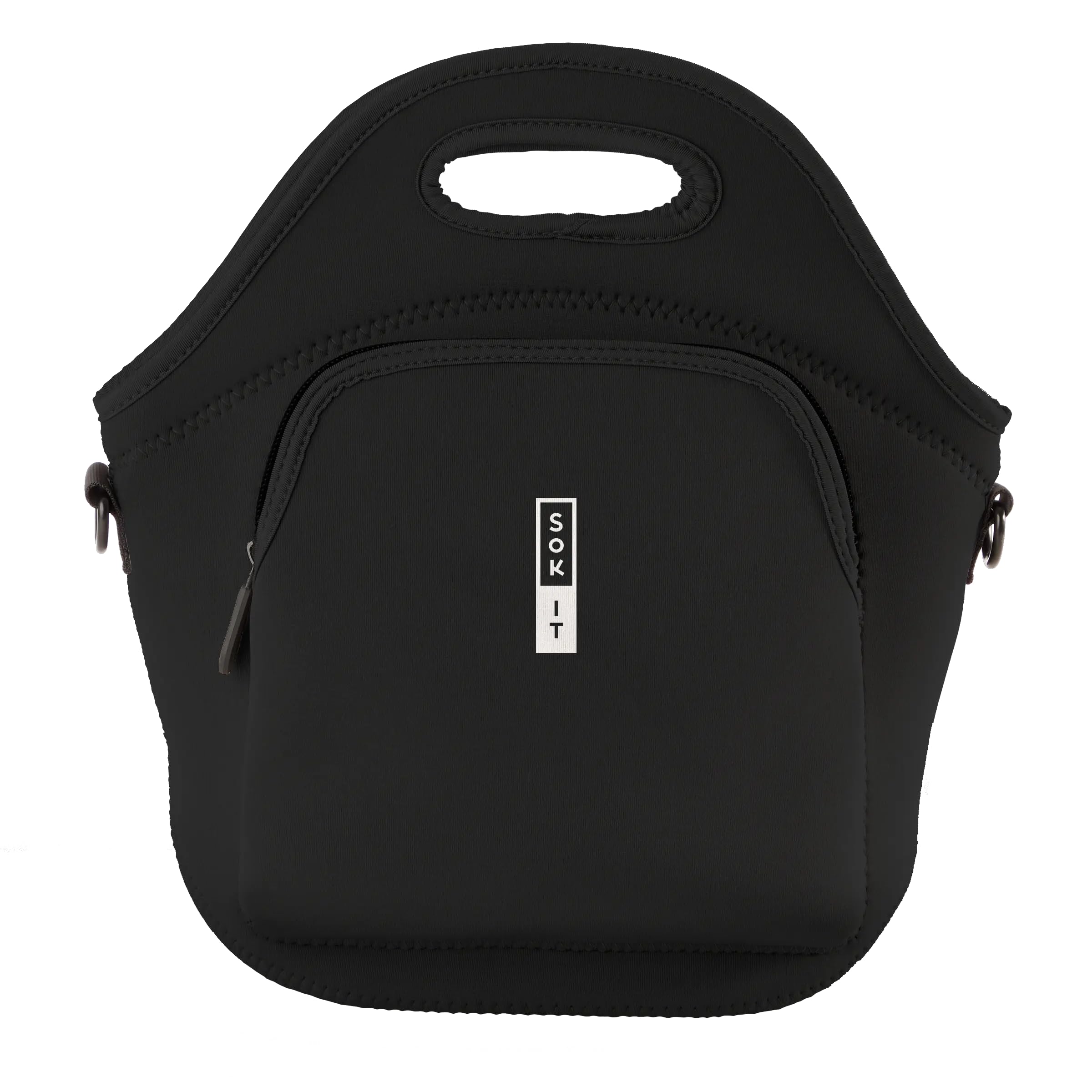 Photo 1 of Sok It LunchTote Zippered Bag Insulated Neoprene Caddy (Black, X-Large 6.5 Quart Lunch Tote)