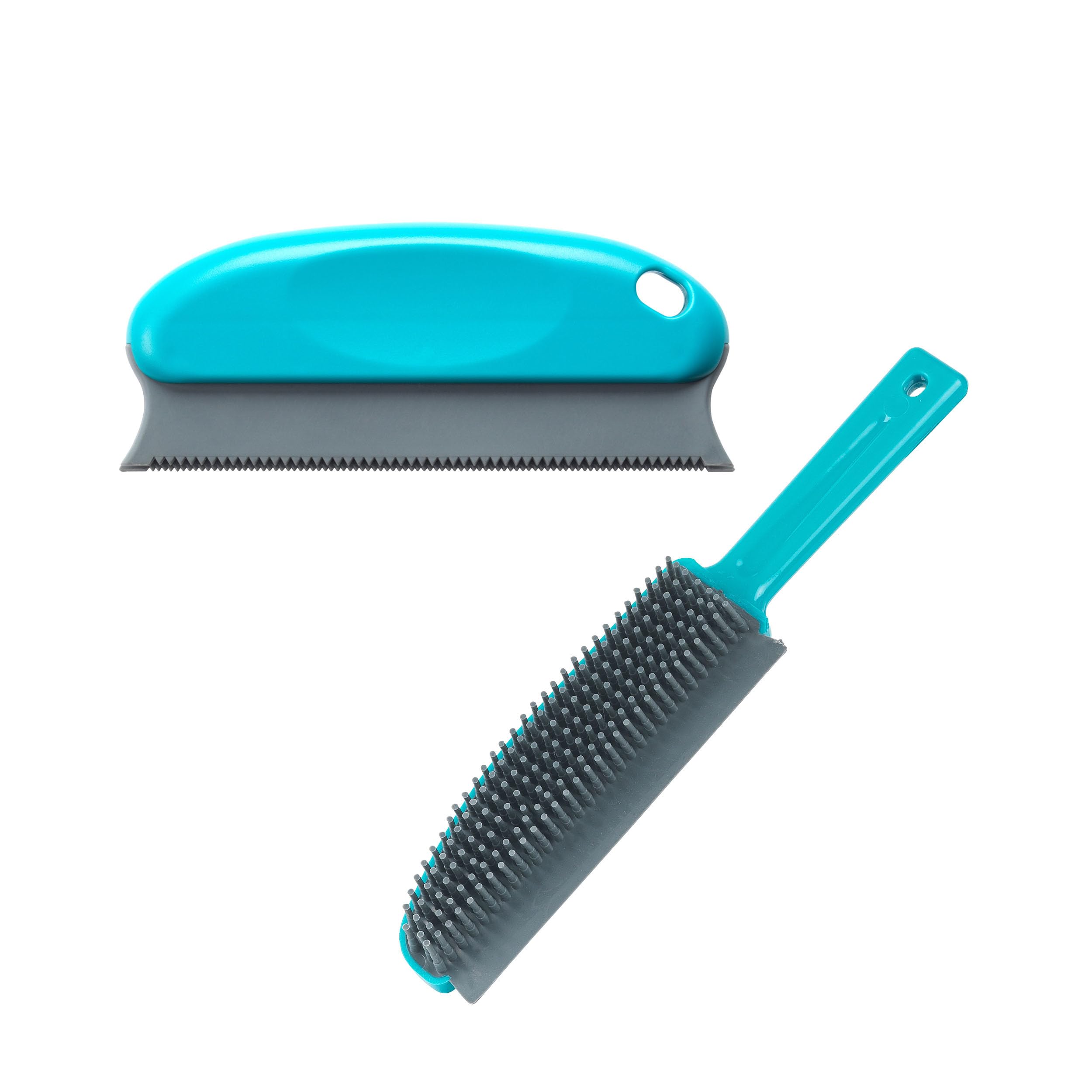 Beldray Antibac Pet Plus Upholstery Brush & Furrresh Cleaning Blade Set - Dog/Cat Hair Lint Remover Brush, Rubber Bristles & Squeegee Scraper Lip Edge & Pet Hair Remover Rubber Cleaning Blade