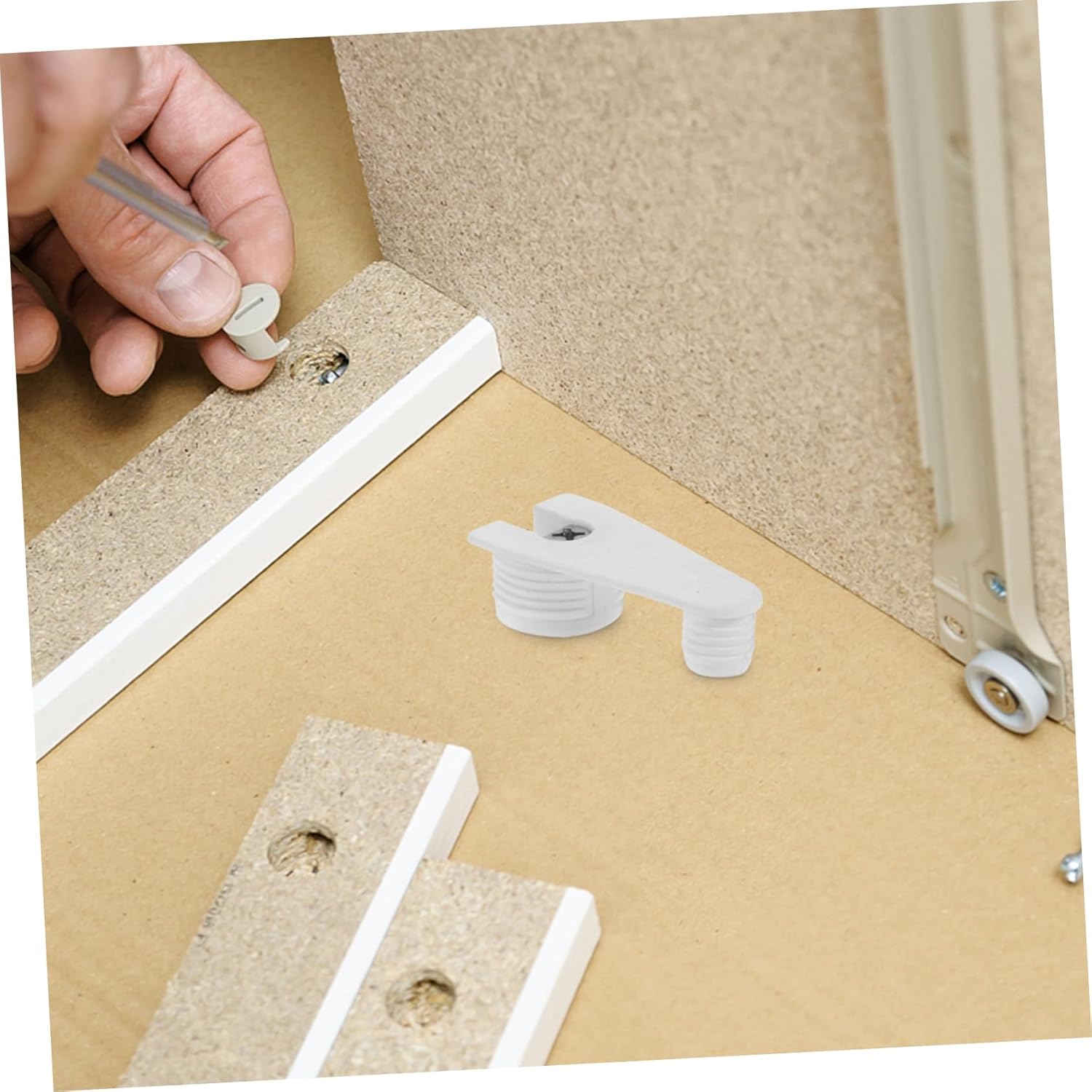 100pcs Minimalist Shelf Brackets Cabinet Shelve Mounting Corner Shelf Support Decorative for Home