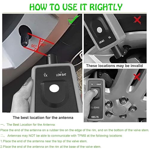 Miniatura 3 de NAMO KING TPMS Herramienta de reinicio para sistema de monitor de presión de neumáticos, herramienta de programación de activación, herramienta de