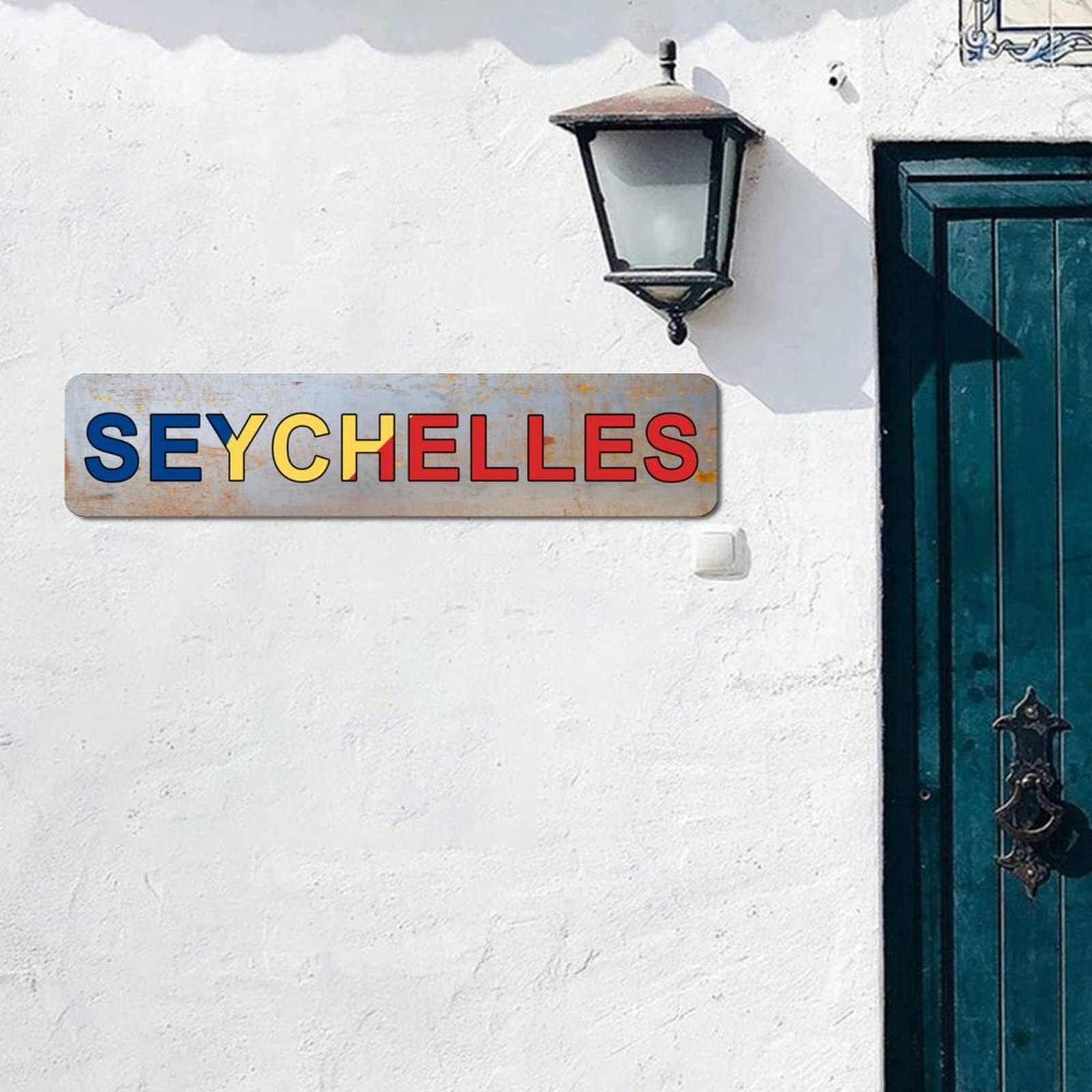 Yelolyio Seychellen Nummernschild - Aluminium, 30,5x15,2cm, Wasserfest & Rostfrei