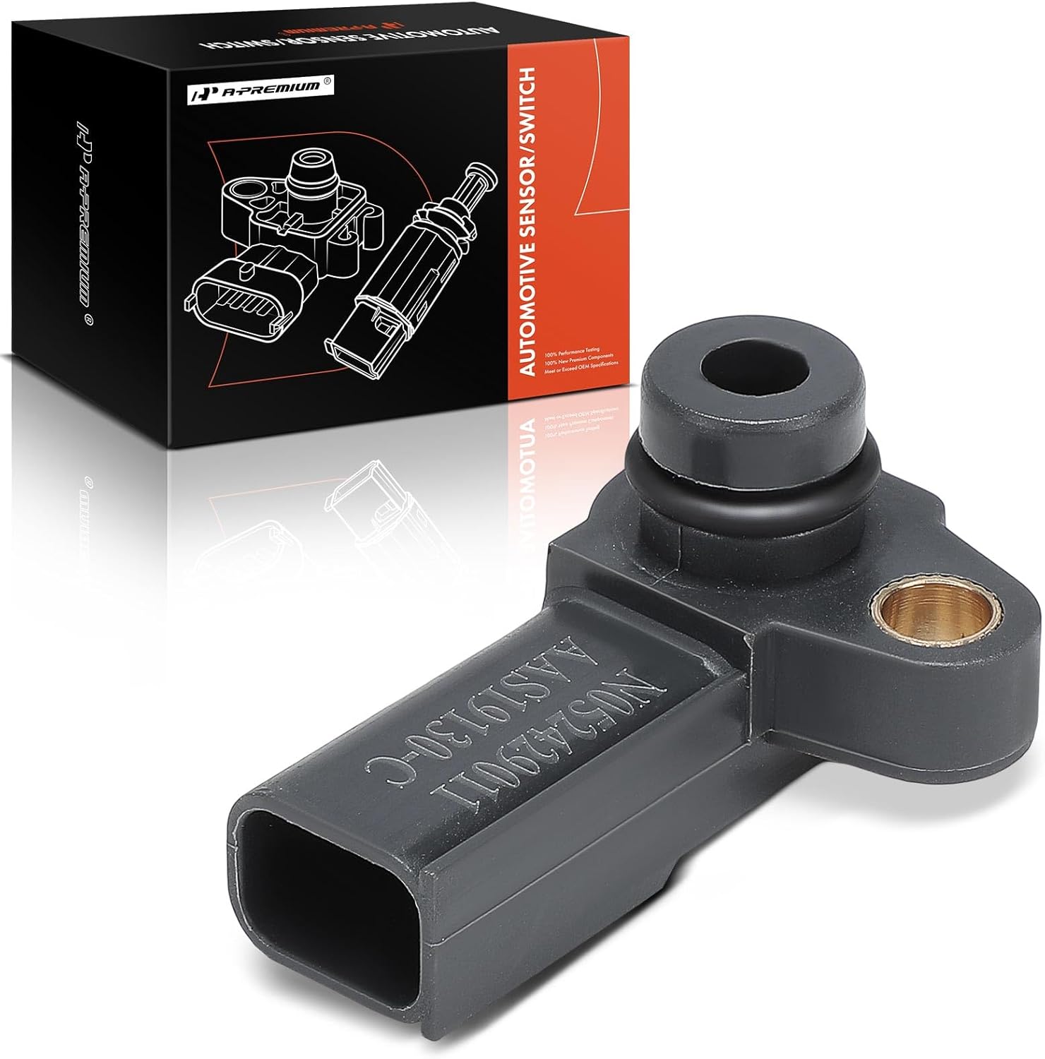 A-Premium Air Intake Manifold Absolute Pressure MAP Sensor Compatible with Land Rover Discovery 2017-2019, Range Rover Sport 2016-2019/2021, 3.0L