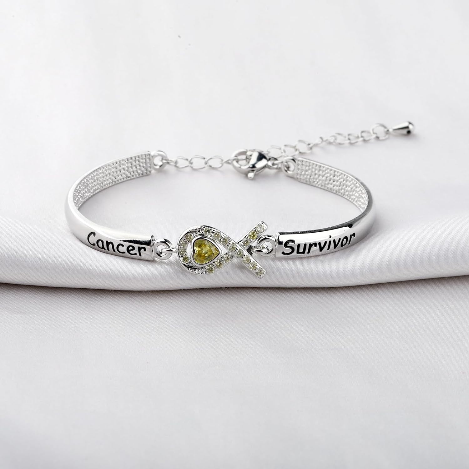 HOLLP Yellow Awareness Cancer Survivor Bracelet Gift for Bladder Cancer/Childhood/Bone - Image 4