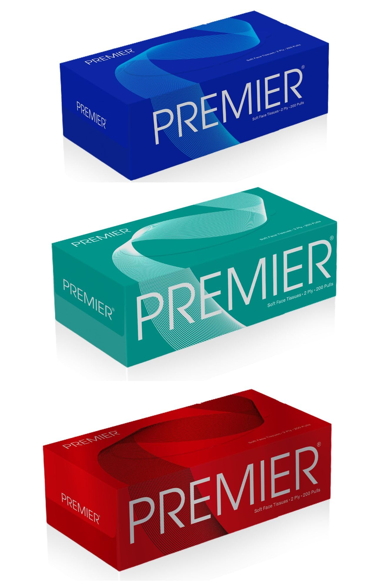 Premier 2 Ply 200 Pulls Facial Tissue Paper Box, (Car Tissue, Travel Size) Pack of 3 [Total-600 Pulls, 1200 Sheets] (B0BRJB9H45) Amazon Price History, Amazon Price Tracker