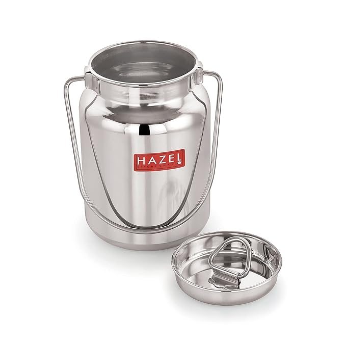 HAZEL Stainless Steel Oil and Ghee Air Tight Container 1 Litre Oil