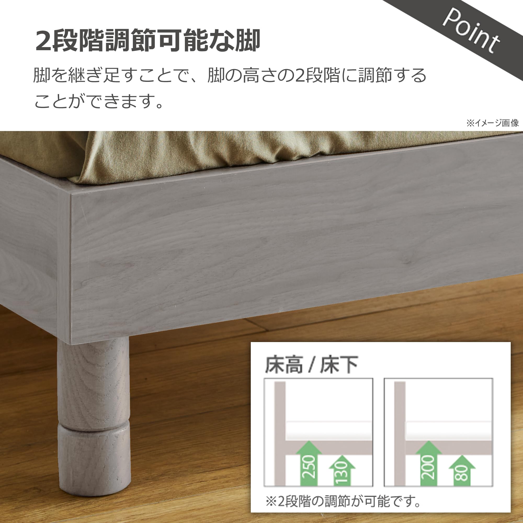Amazon｜関家具(sekikagu) ベッド ダブル ベッドフレームのみ