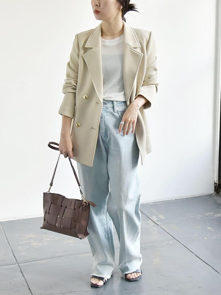 Amazon.co.jp: [カランシエル] 洗濯機可能〉ジャージー テーラード