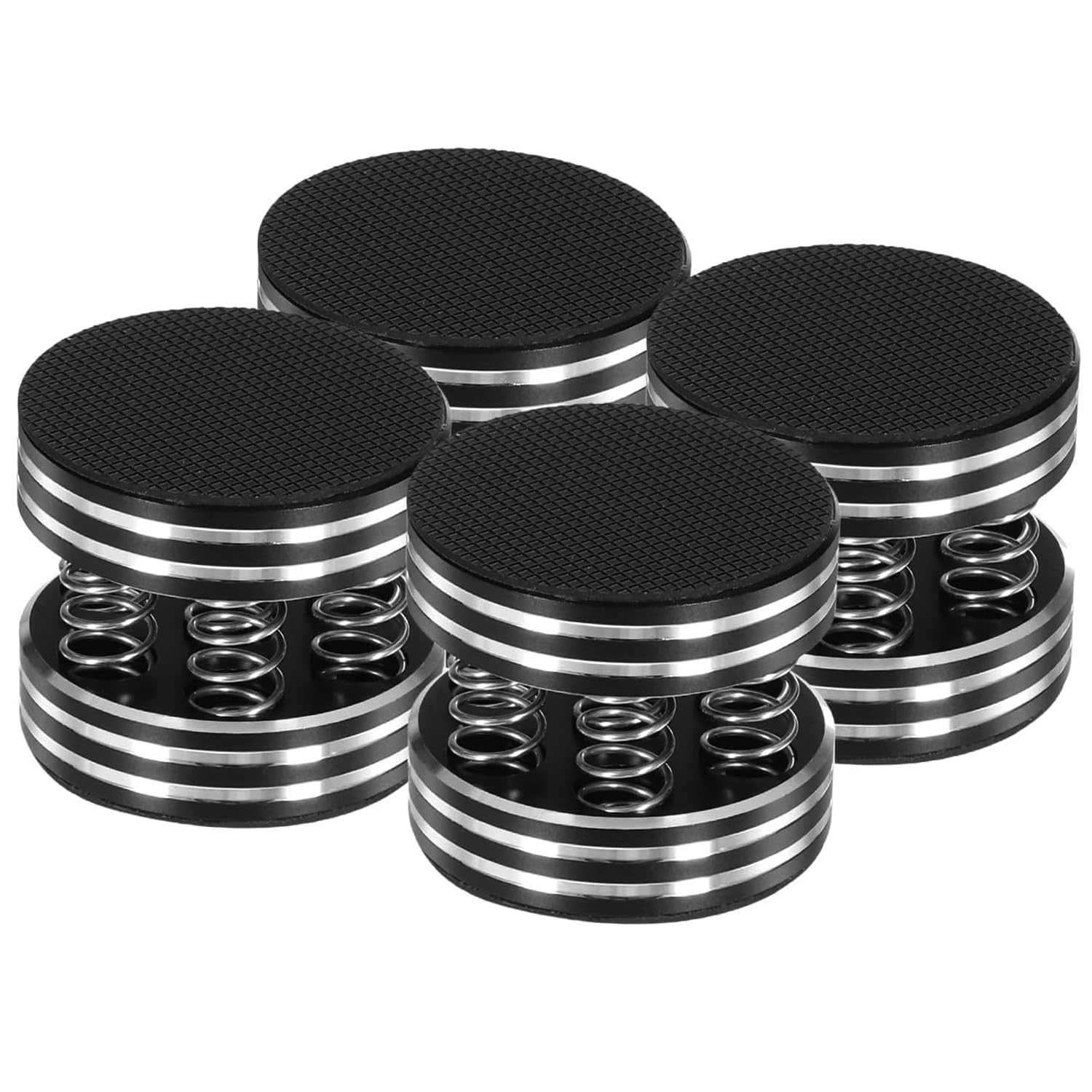 Neutrual Lot De 4 Pieds D'isolation à Ressort Argentés 44 X