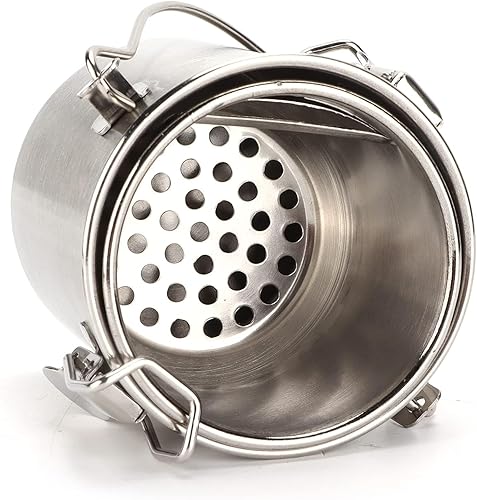 Miniatura 4 de Arandela de pincel, limpiador de pinceles de acero inoxidable con contenedor de doble gota, soporte para pinceles de pintura al óleo