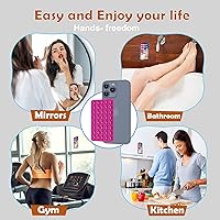 Vista 41 de Silicone Double Sided Suction Phone Case Mount, Detachable Hands Free & Strong Grip Holder for Selfies & Videos, Compatible iPhone Android