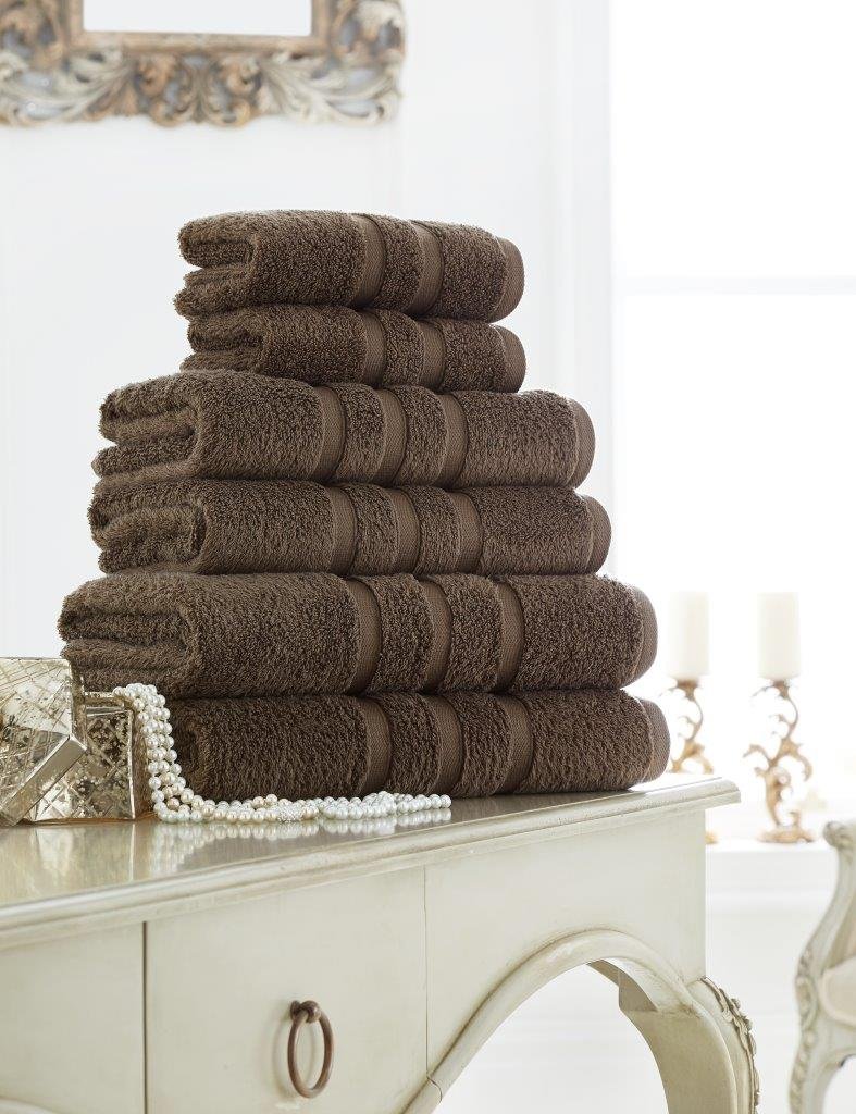 Gc Gaveno Cavailia Cocoa Gaveno Cavailia 100% Cotton Supreme Zero Twist 600 Gsm Pack Of 2-, Bath Towel X 2