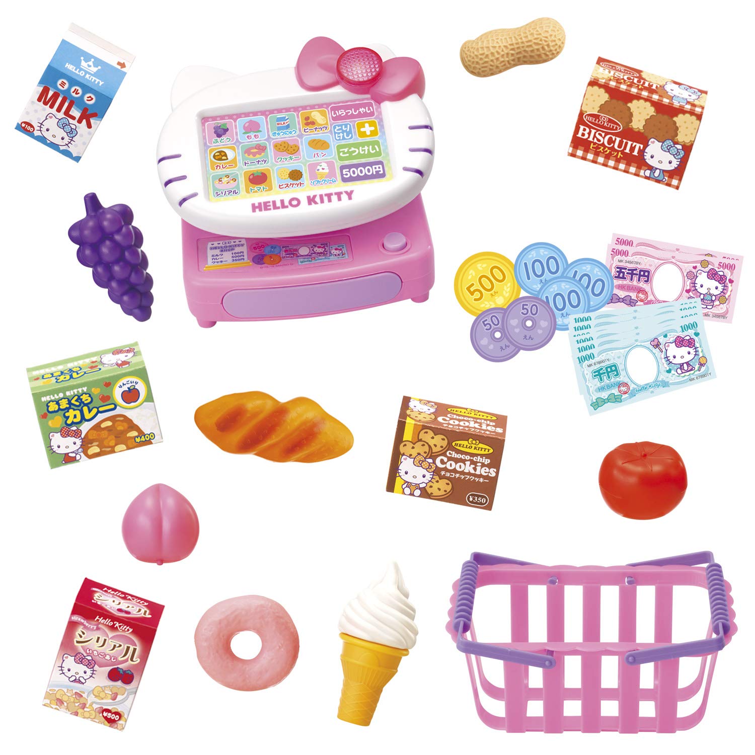 Amazon.co.jp: ハローキティ おしゃべりレジでおかいものセット : おもちゃ