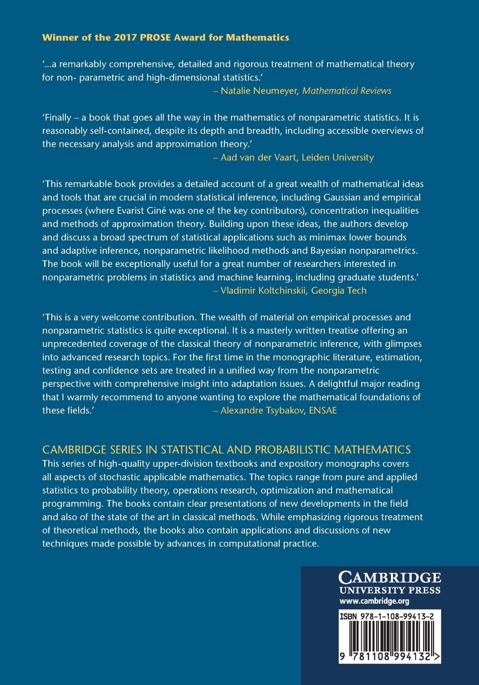 Mathematical Foundations of Infinite-Dimensional Statistical Models