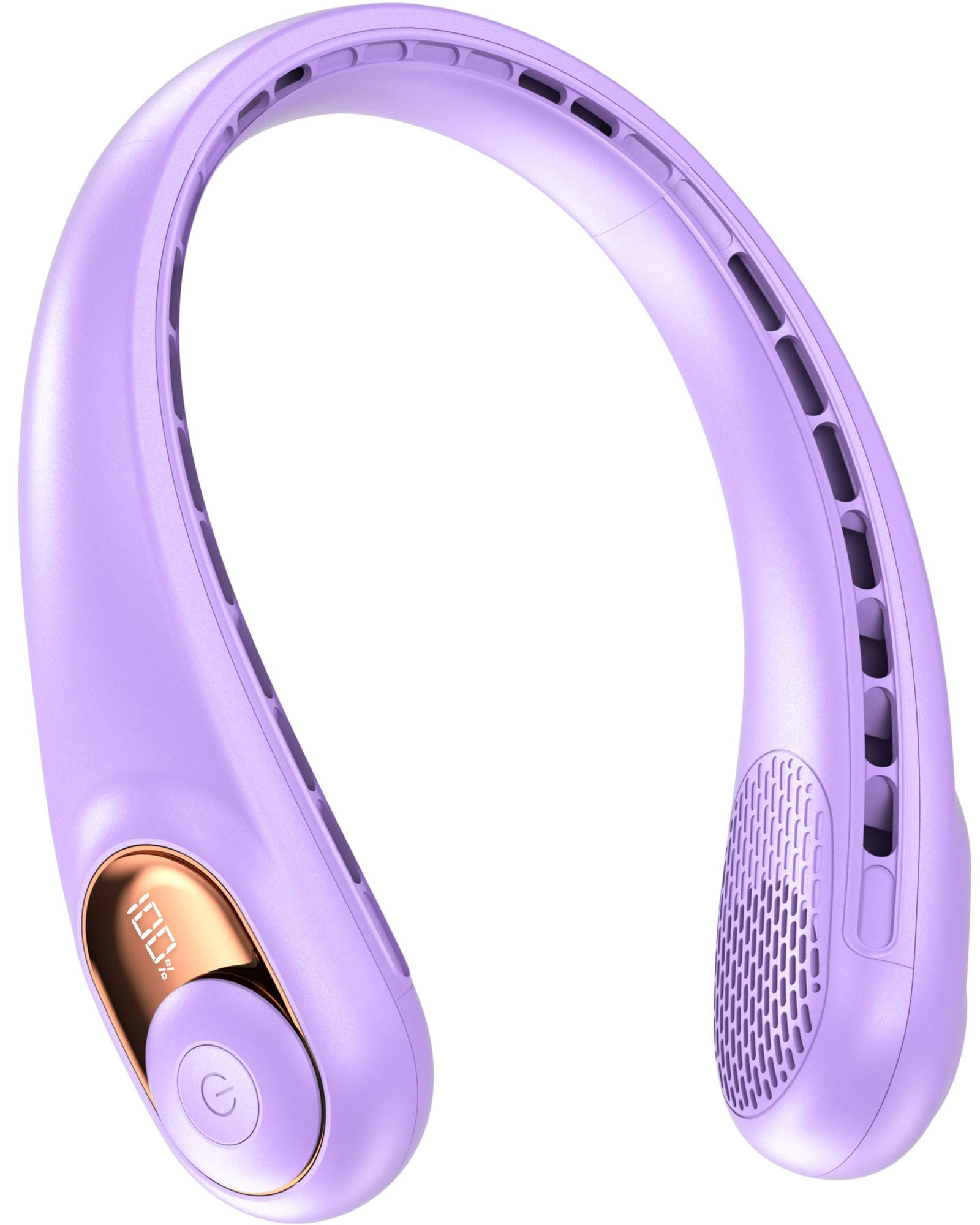 KIDEE Neck Fan, Portable Rechargeable 5200 mAh Cooling Neck Fan for Men and Women, Personal Bladeless Fan, USB Portable Neck Fan for Indoor and Outdoor, C3