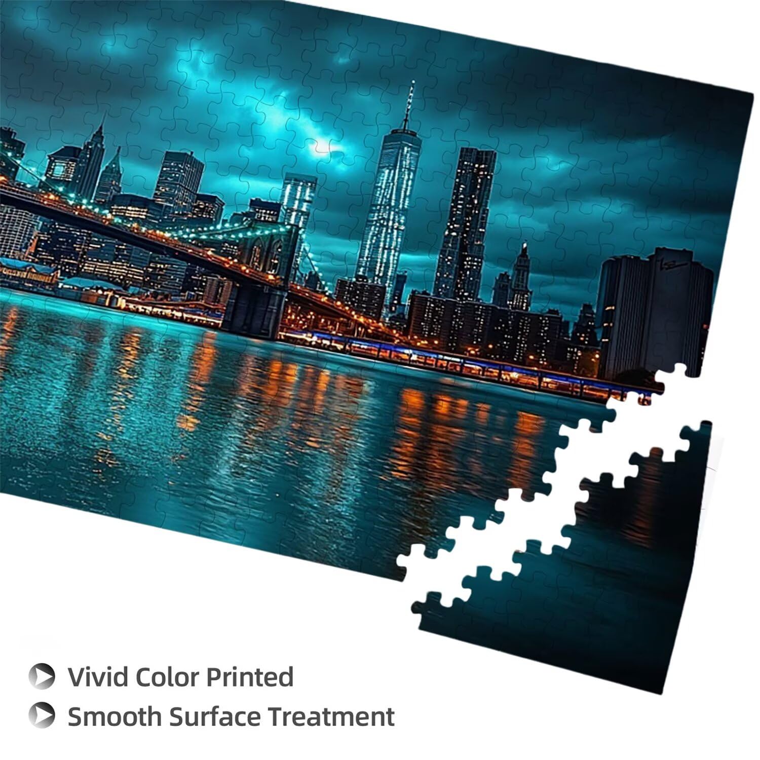 Puzzle para Adultos 1692 Piezas, Ciudad del Puente Puzzle, Difícil, Desafiante, Rompecabezas Encajan Perfectamente, Letras en la Parte Posterior, Regalo para Personas Mayores (179x31cm) v-787