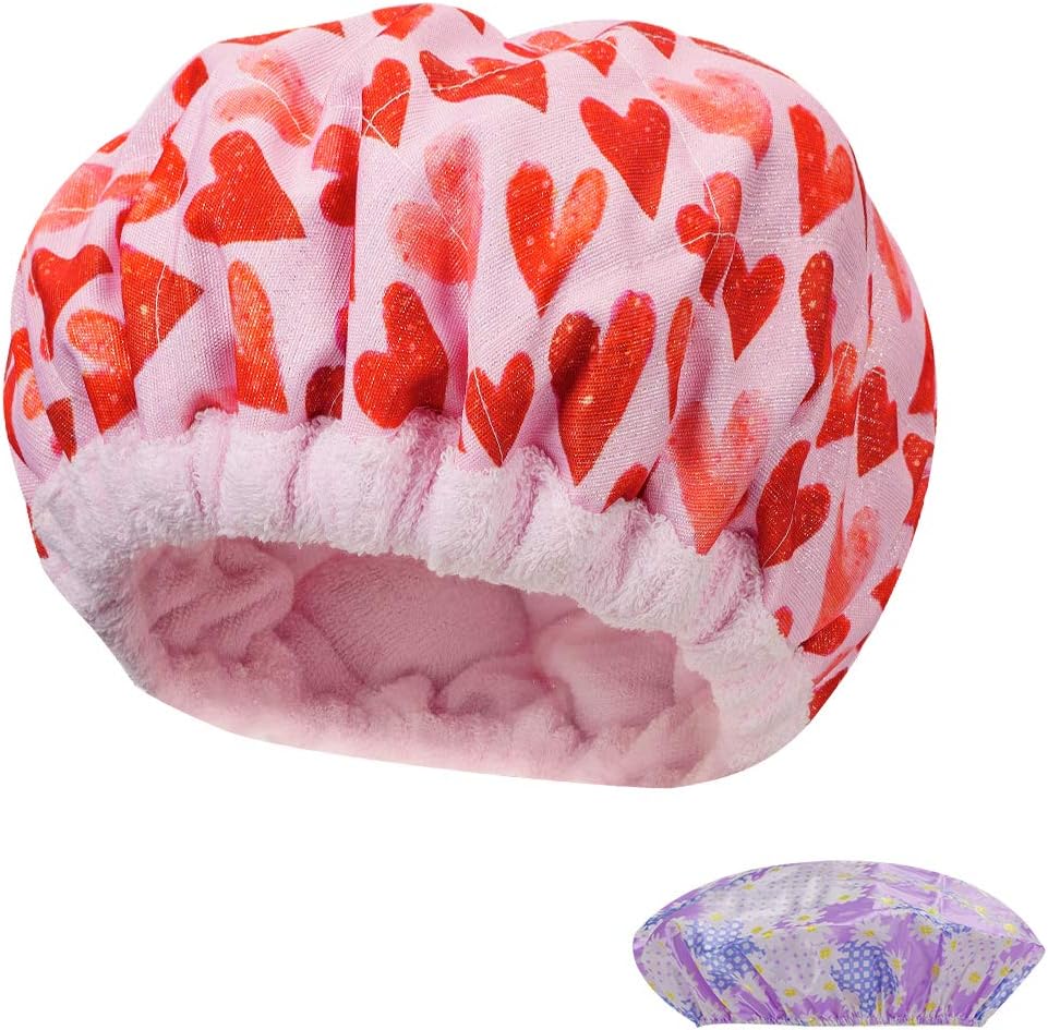 DIY Thermal Deep Conditioning Flaxseed Micro Hair Heat Cap Microwavable Hair Conditioning Cap Heat Therapy For Steaming Hair,Hat Spa Cap Styling Tools,Pink