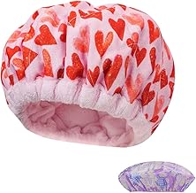 Locisne Micro cappuccio termico per capelli condizionamento profondo termico fai-da-te,cappuccio per capelli microonde Terapia termica capelli fumanti,strumenti per lo styling del cappello Spa,rosa