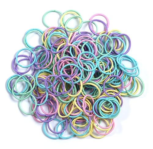 Miniatura 2 de Youxuan Bandas elásticas pequeñas para el cabello para niñas, bandas de goma suaves y cómodas, 100 ligas para el cabello, multicolor