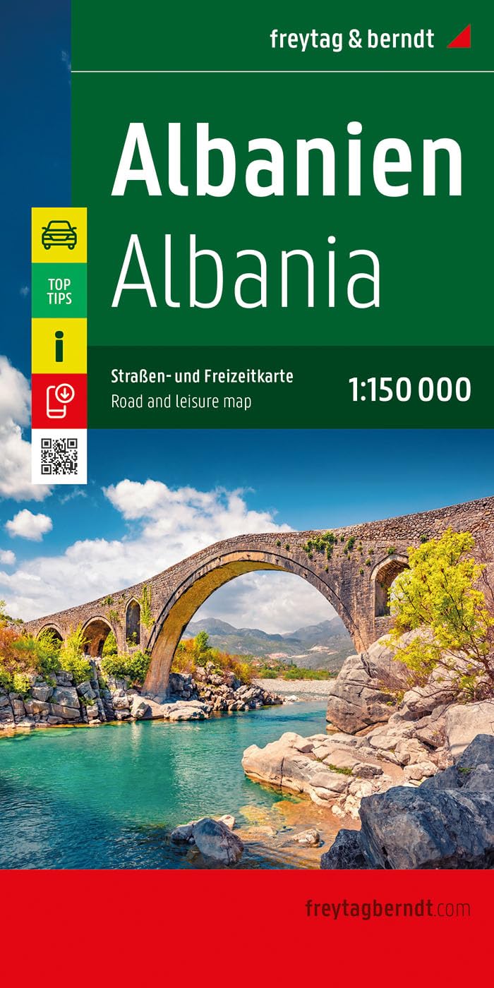 Albania Road and Leisure Map 1:150k (freytag & berndt Auto + Freizeitkarten, AK 9503)