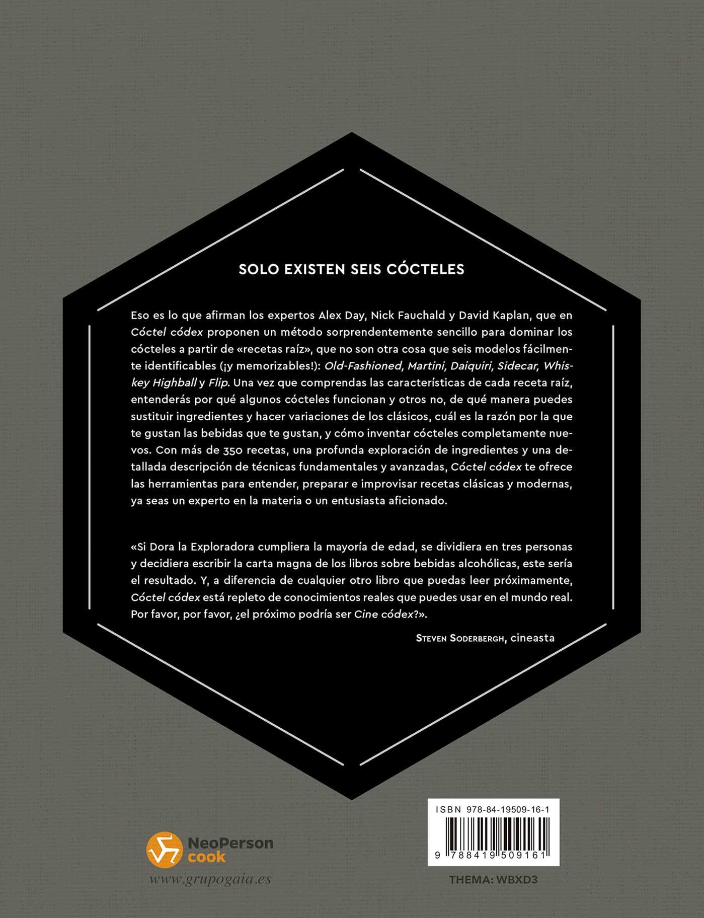 Cóctel Códex: Fundamentos * Fórmulas *Evoluciones. (NeoPerson Cook)