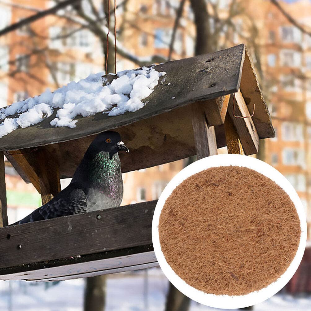 POPETPOP Uds Nido De Paloma con Cojín Marrón Estera De Anidación De Fibra Almohadillas para Anidar Palomas Ropa De Cama De Pollo Esteras De De Pájaro Almohadillas para