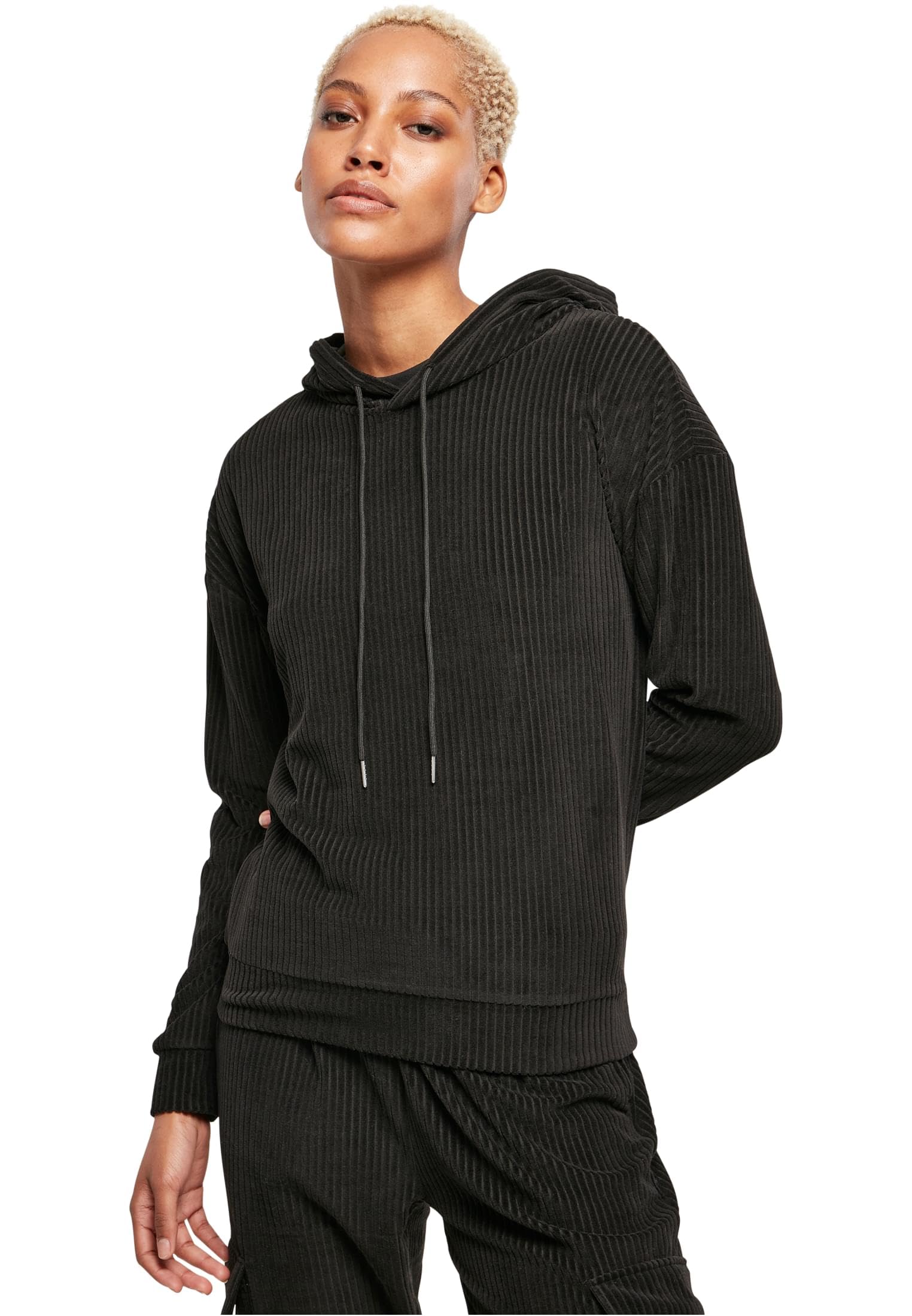 Urban Classics Damen Ladies Velvet Rib Hoody