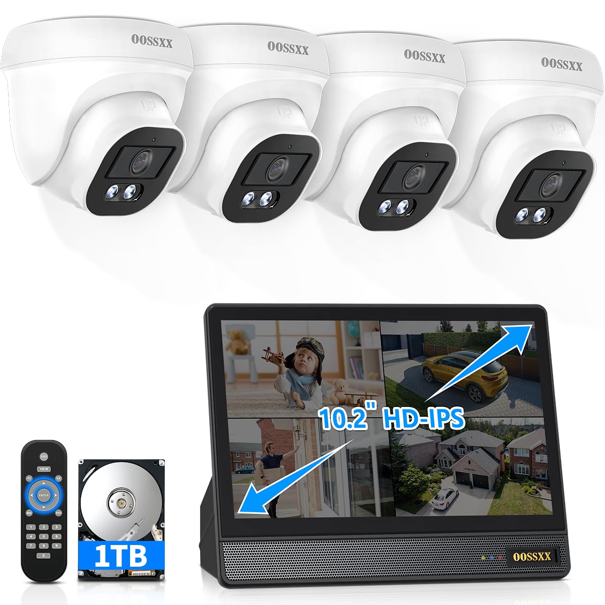Amazon.com: OOSSXX (2026 Update) 4K PoE Security Camera System