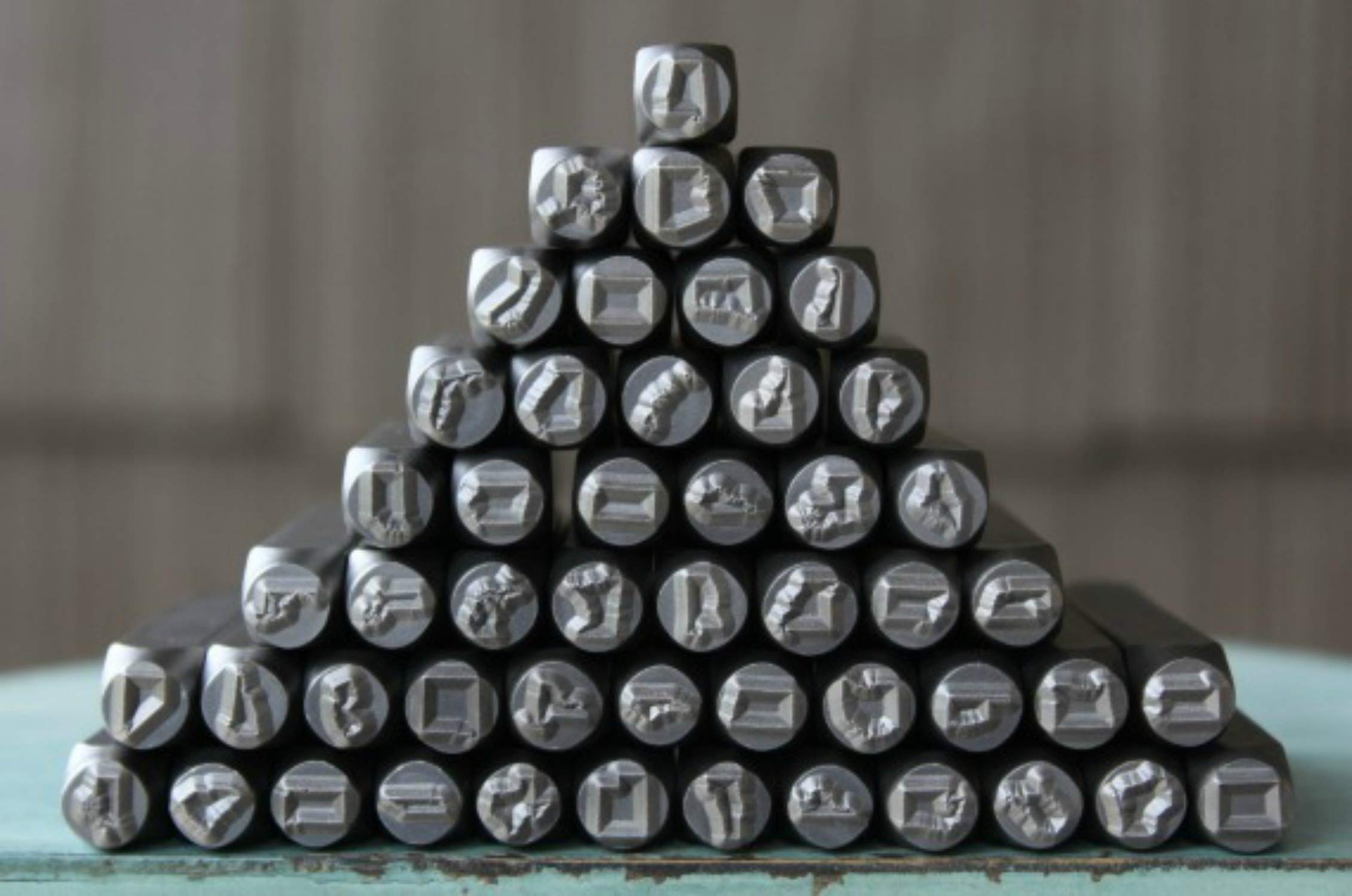 Supply Guy 6mm US State 50 Piece Metal Punch Design Stamp Set SGCH-STATE6mm