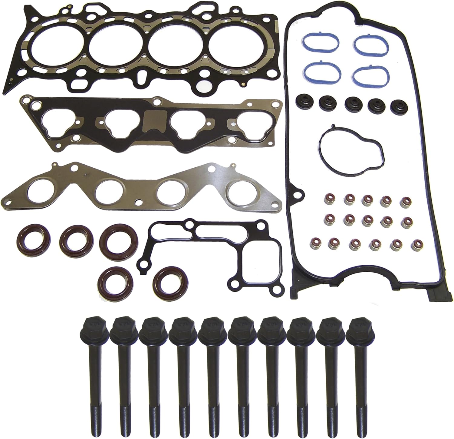 CPWK128 Head Gasket Set Bolt Kit Fits: 01-05 Honda Civic DX LX 1.7L SOHC 16v VTEC D17A1