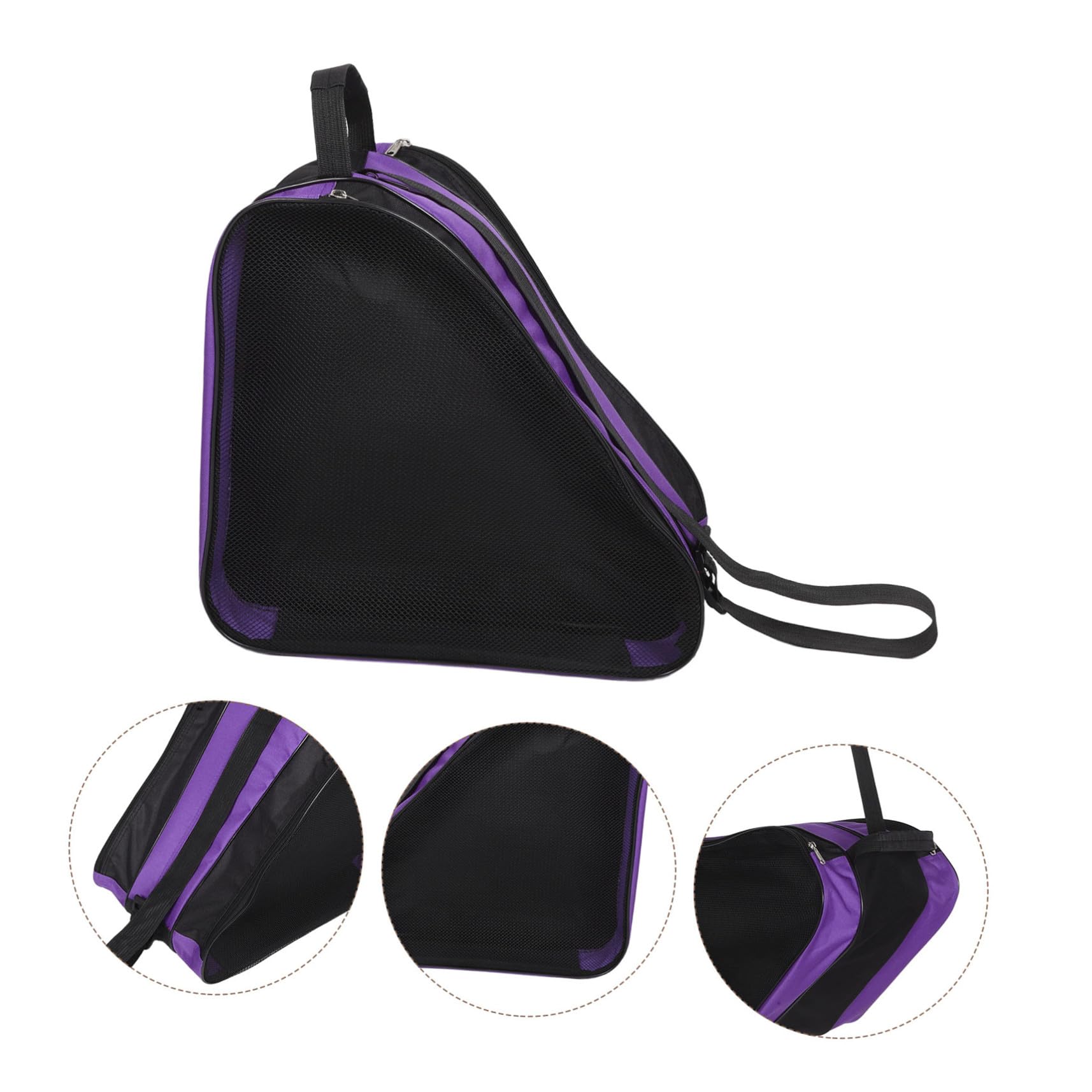 TOYANDONA 2piezas Bolsa para Patines de Hielo Portátil con Cremallera para Guardar Zapatos para Patinadores y Exteriores