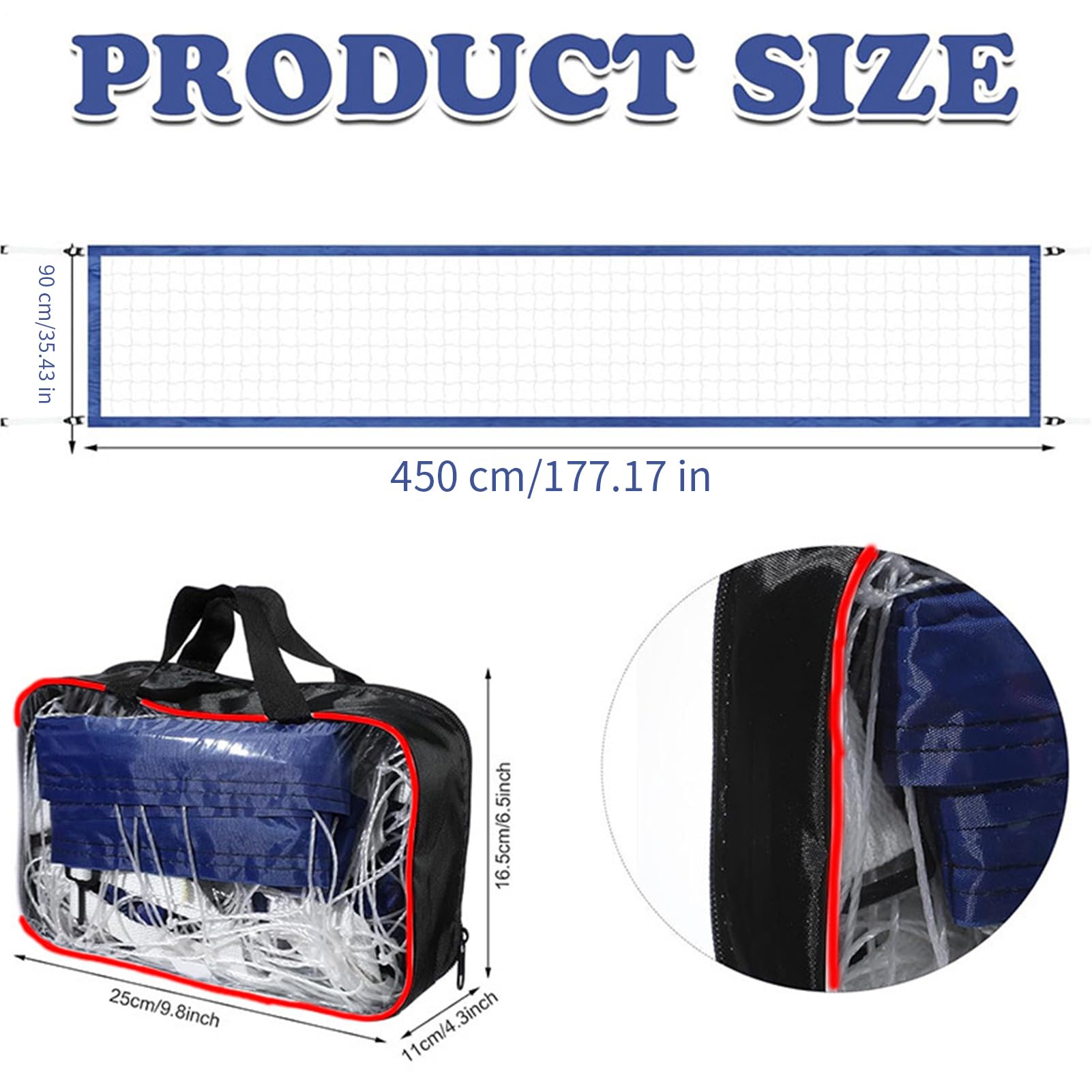 Filet De Volley Ball pour Piscine, Filet De Volley Ball De Piscine, Filet Plage Plage Réglable, Équipement Sportif Réglable pour Plage Jardin Adultes Fête Tennis