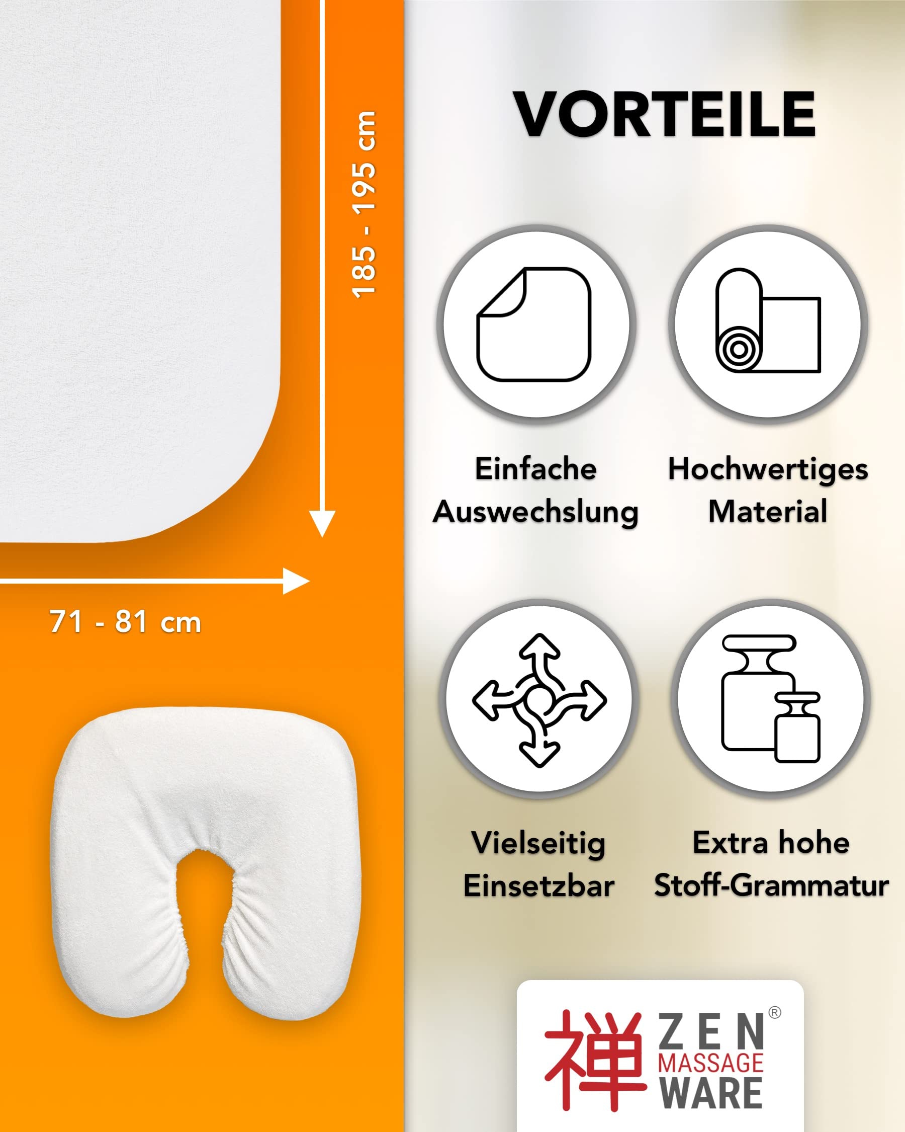 Zen – Spannbezug für Massageliegen & Kopfstützen – weiches Frottee-Spannbetttuch für Kosmetik-, Therapie- & Behandlungsliegen – Liegenbezug waschbar bei 60° – Massage-Zubehör (Burgund)