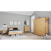 Inter Link – Letto in legno – Matrimoniale e per ospiti – Struttura in legno massello