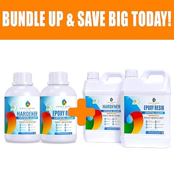 Bundle Up & Save Big Today! Craft Resin Epoxy 1 Gallon + 34Oz Kit
