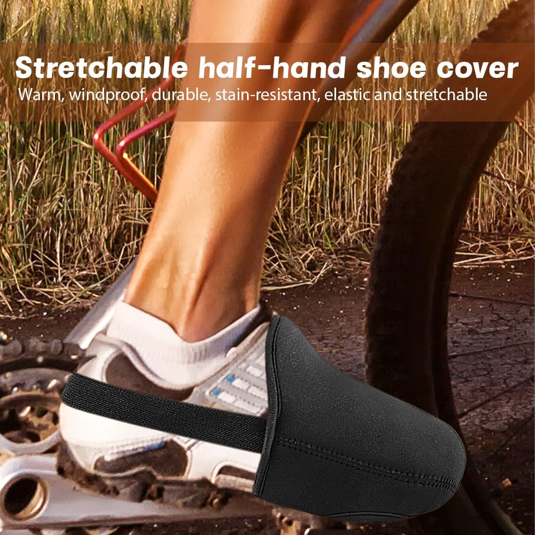 Protezione per Scarpe Moto,Protezione Cambio Moto,Copriscarpe Moto,Protezione Scarpe Moto,Protezione Anti-Macchia Scarpe,Accessori Moto, Resistente all'usura,Scarpe Sportive, Scarpe da Trekking