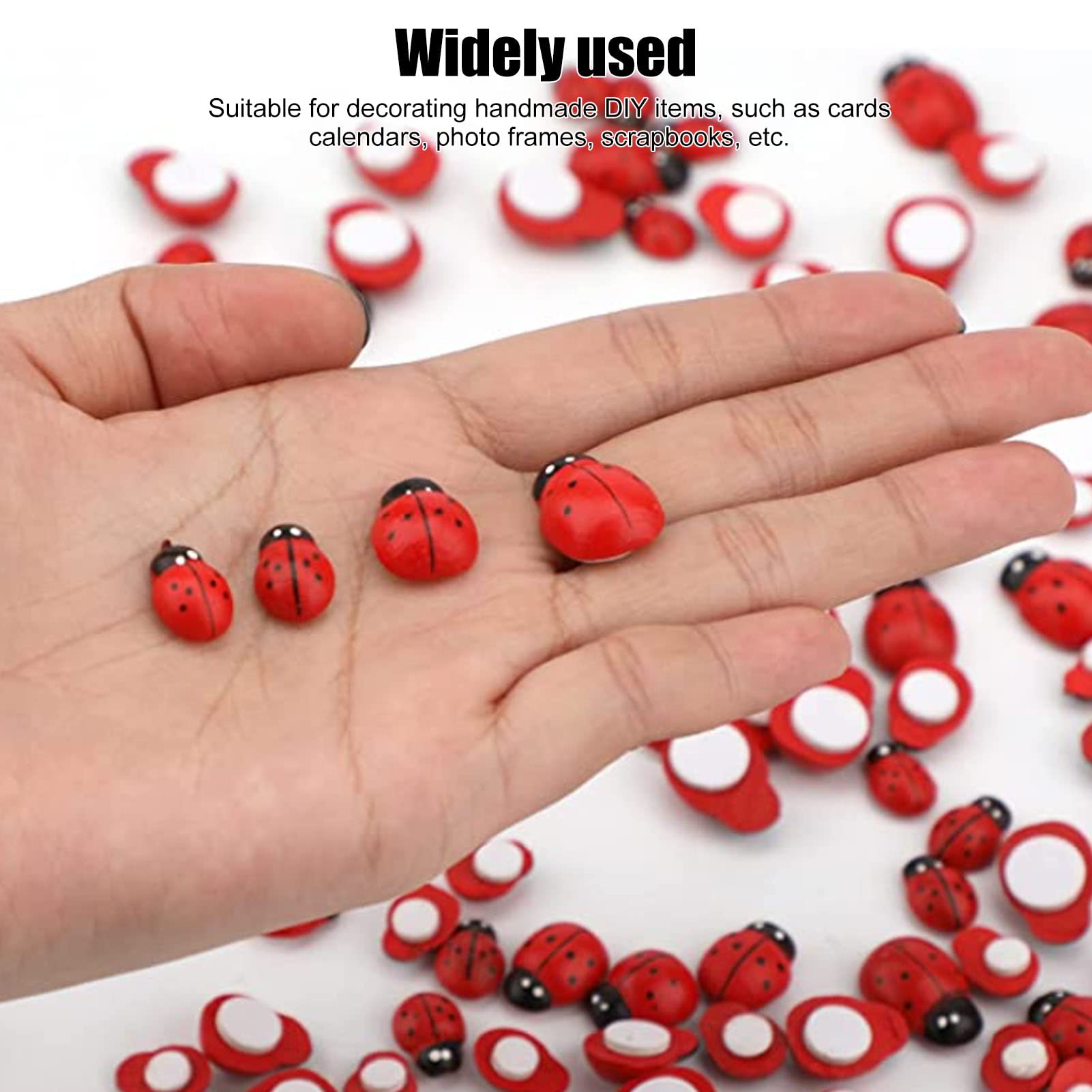 60 Decorazioni In Resina: Api E Coccinelle – 1,9 Cm, Per Scrapbooking, Fai-da-Te, Ghirlande E Arti Creative