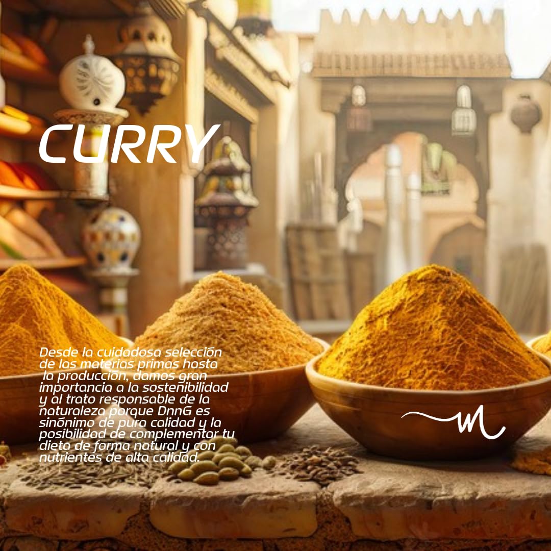 Curry Madras en Polvo Sin Gluten, Curry en Polvo, Curry Japonés, Mezcla de Especias para Cocinar, Especieros para Cocina, Curry Madras, Mezcla de Especies India - DnnG (250, Gramos)