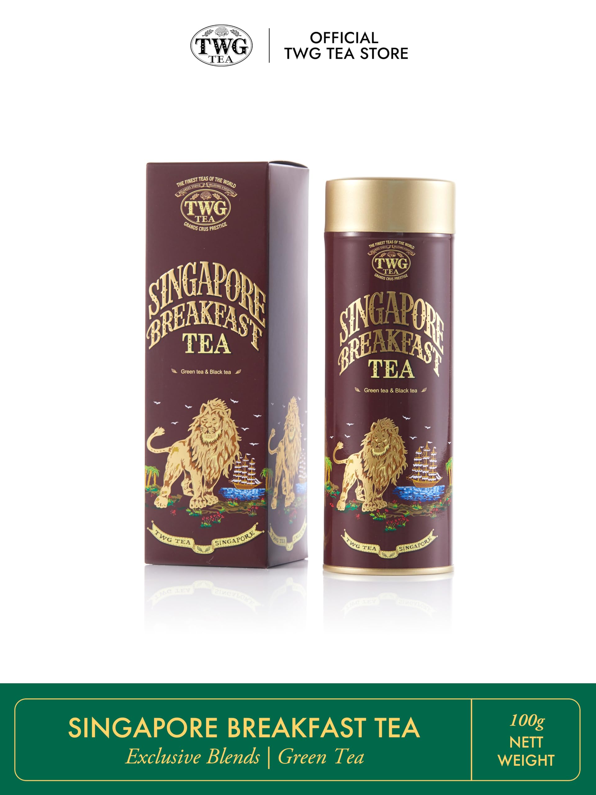 TWG Singapore Breakfast Tea 他　3つセット TWG Tea Singapore Breakfast Tea, Loose Leaf Green Black Tea Blend