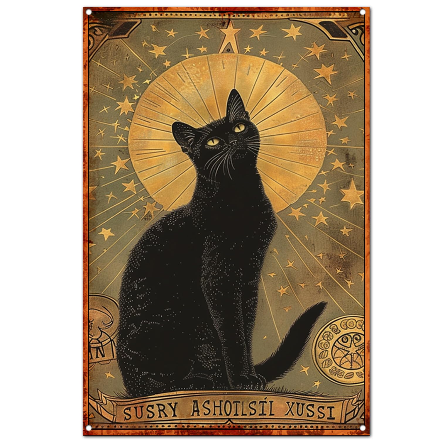 Amazon.com: Free Pintree Medieval Religious Style Black Cat