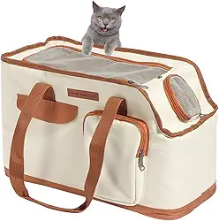 Bolsa transporte pet com Visão, Ideal para Viagens Seguras, caixa de transporte para Gatos e Cães, bolsa de transporte para gatos