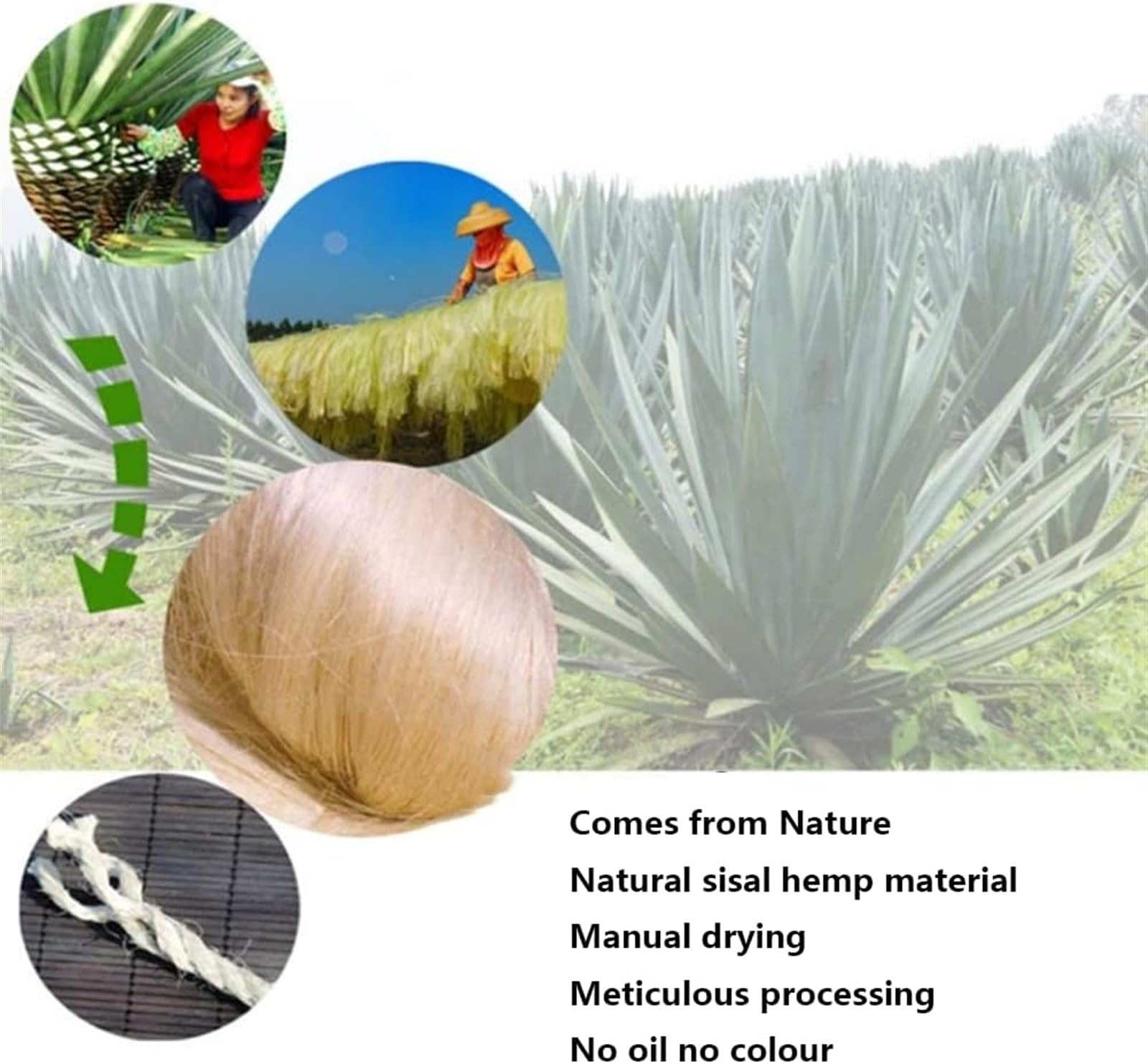 Paquete de decoración artesanal Cuerda de yute natural Cuerda gruesa, cuerda gruesa Cuerda de yute 22 mm Araña trenzada resistente Cuerda de cáñamo natural for jardín Gato rascador Decoración de jardi