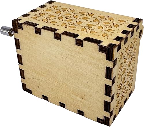 Miniatura 4 de You are My Sunshine - Caja de música de madera grabada con manivela de 18 notas, regalo personalizable para cumpleaños, Navidad (de tía a sobrina)