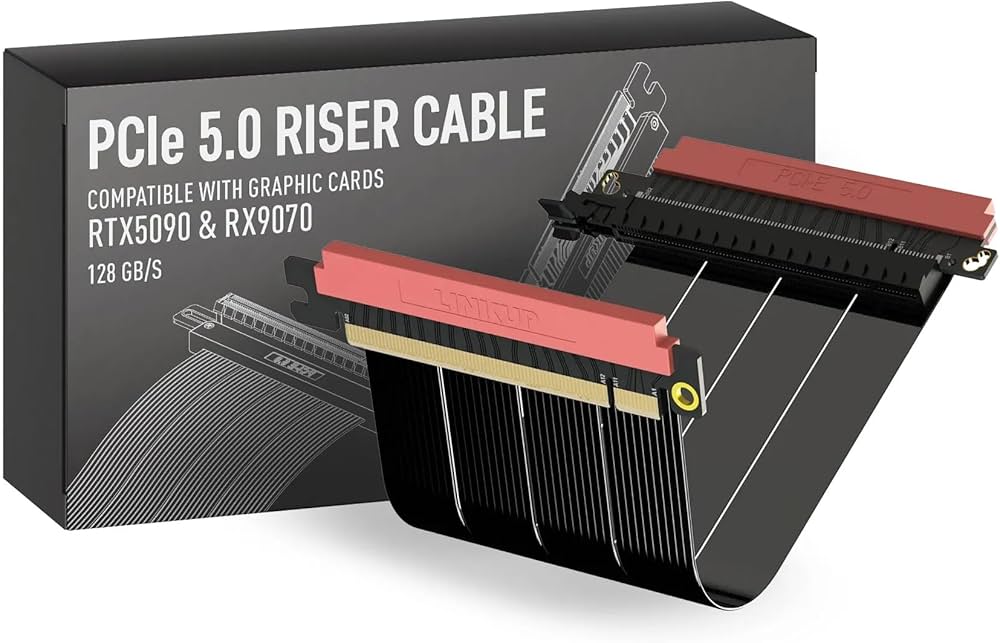 LINK UP ライザーケーブル pcie5.0対応 Amazon.co.jp: LINKUP - AVA5 PCIE 5.0 ライザーケーブル | RTX5090