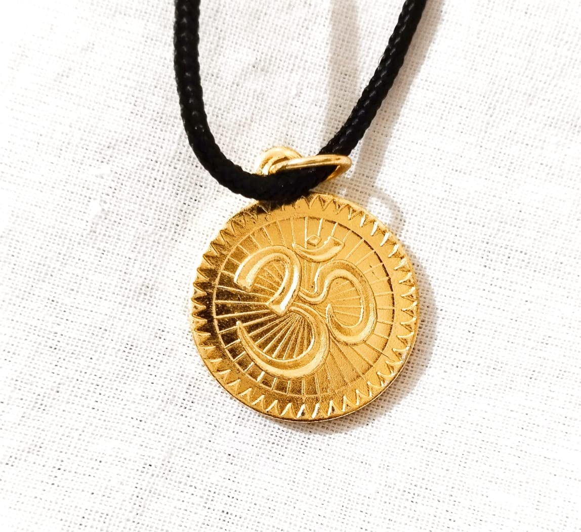 Latest 5 PCS OM Brass Locket Protect from Negative Vibes to Kids and Adults Religious Gift Item from BANARAS…