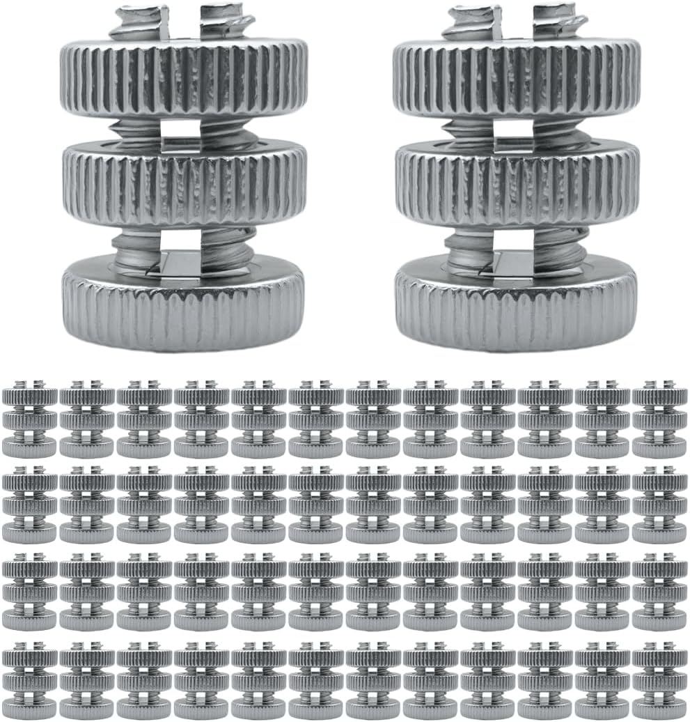50Pcs Fence Wire Clamps,Split Bolt Joint Clamp Wire Connectors for Multiple Electric Fence Line Tap Clamp (50, Aluminum alloy)